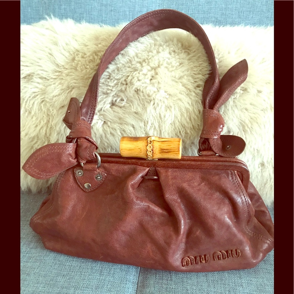Miu Miu Brown Leather Bag